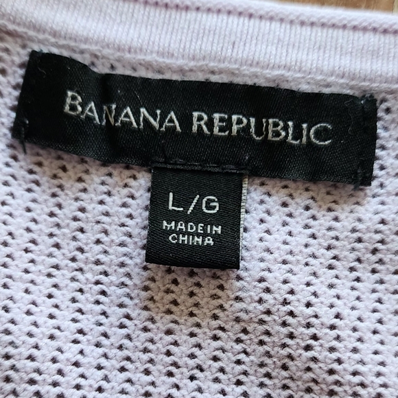 Banana republic  lilac blush long sleeves Pointelle sweater, size L - Picture 8 of 14